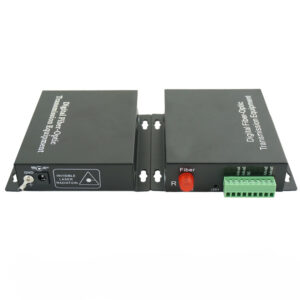 4-channel Unidirectional Audio Video Optic Converter,20km Single Mode