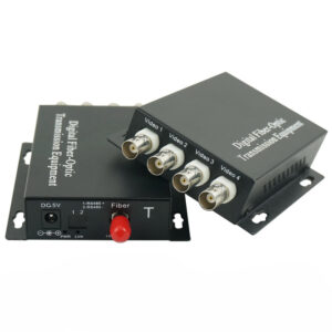 Mini 4-channel Video Optic Converter,20km Single Mode Sc,Compact Desig