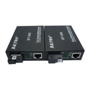 10/100/1000m Optical Fiber Media Converter Simplex Fiber Sm 80km 1490/