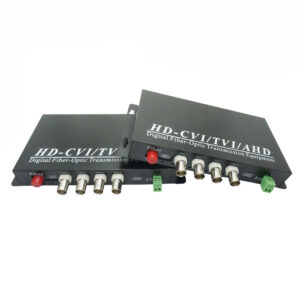 4 Channel Digital Video Converter Ahd/cvi/tvi Signal To Bnc To Fiber V