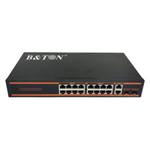 Bton 24 Port Network Poe Switch 10/100mbps Ethernet Switch Fast Ethern