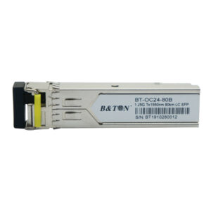 1.25g 80km Sfp Ethernet Module Single Fiber Optic 1550nm Fiber Transce