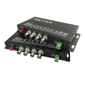 4 Channel Hd Bnc Ahd Cvi Tvi Combined Rs485 1080p Fiber Optic Video Me