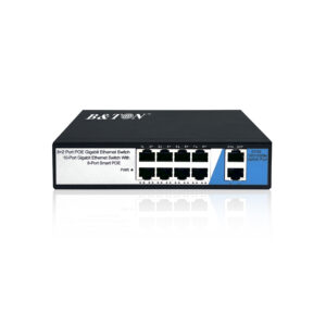 10 Port Gigabit Ethernet Switch With 8-port Smart Poe Switch 8+2 Port