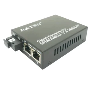 10/100/1000m 1fiber 2rj45 Fiber Switch Single Fiber 20km Sc