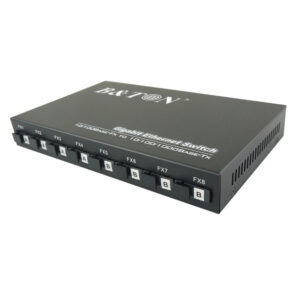 High - Efficiency 100m Single - Fiber Switch With 8optical Port & 2 El