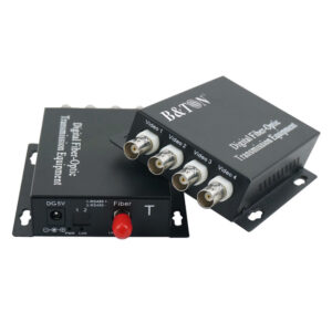 480p 4 Channel Digital To Analogic Video Converter Optical Fiber Equip